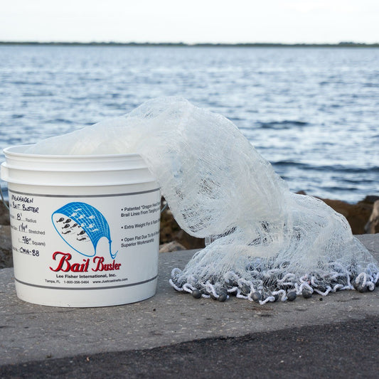Bait Buster Menhaden Cast Net with 5/8 Mesh 10 FT