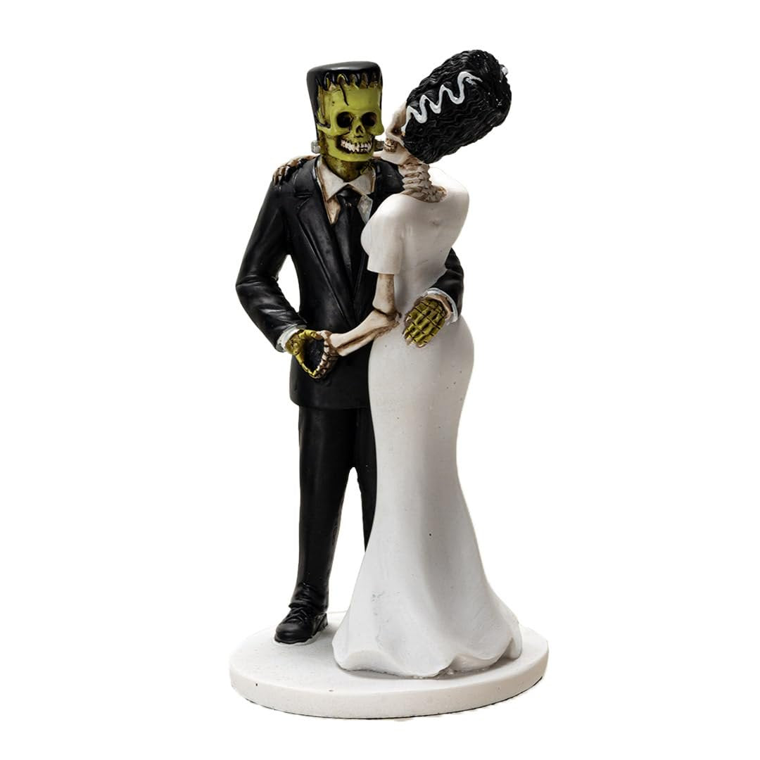 Pacific Giftware Eternal Love Frankenstein and Bride Figurine Wedding or Anniversary Collectible Figurine Classic Monster Romance in Resin
