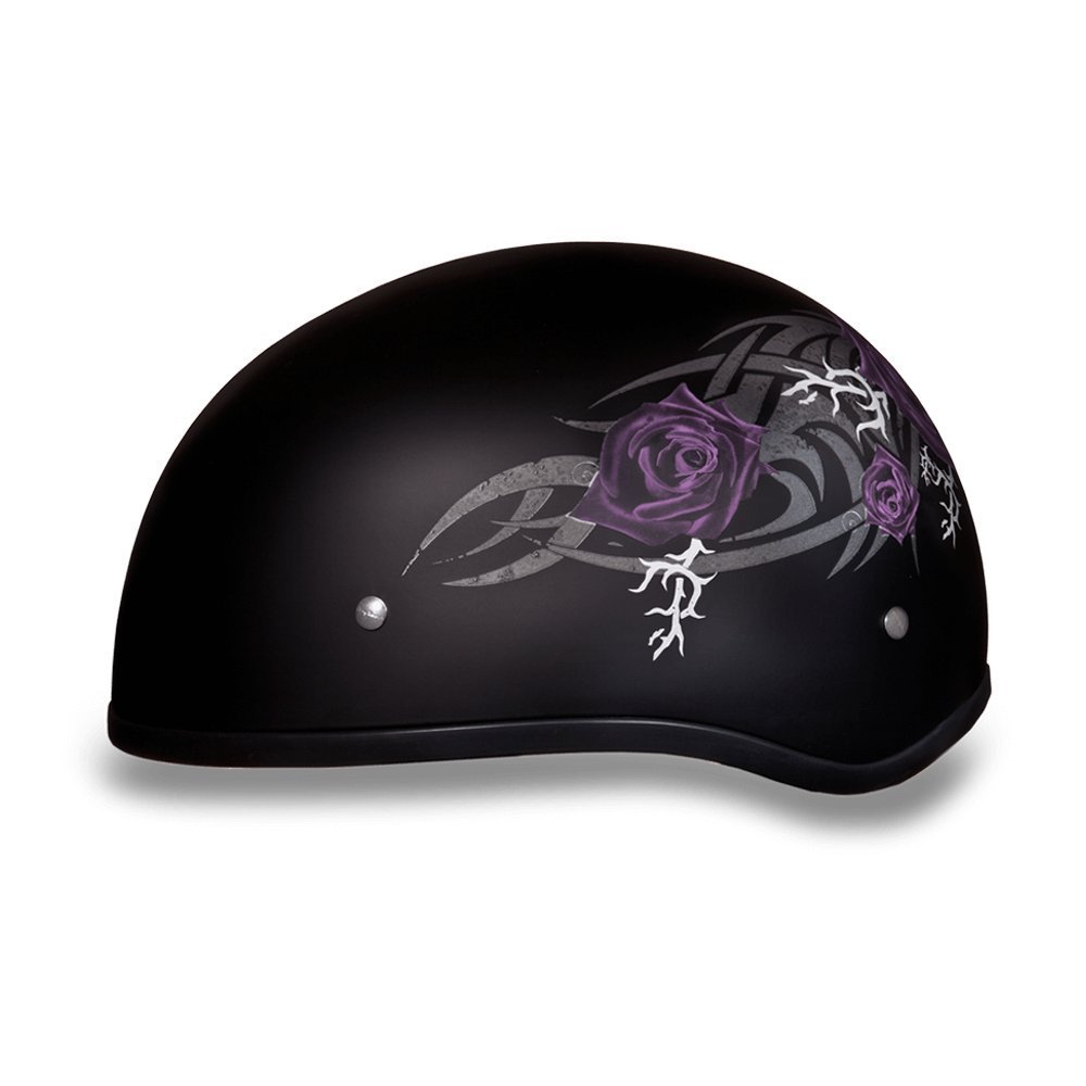 Daytona Helmets Half Skull Cap Motorcycle Helmet – DOT Approved [Graphics]…