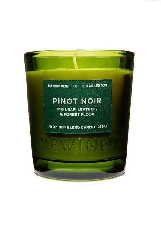 Rewined-Pinot Noir Scented Candles(10oz)- Notes of Fig Leaf, Leather, and Forest Floor, Nontoxic Candles