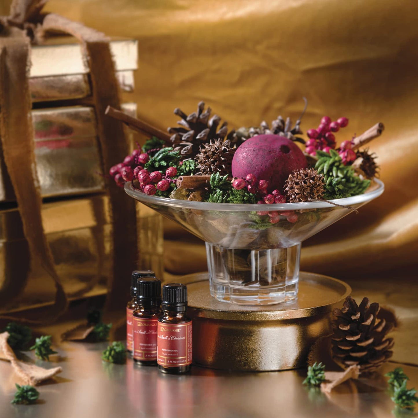Aromatique The Smell of Christmas Potpourri Bag - Decorative Home Fragrance, Perfect Winter Decoration Long Lasting Room Sachet Air Freshener Botanicals Catchall Bowl Filler Decor Xmas Centerpiece 7oz