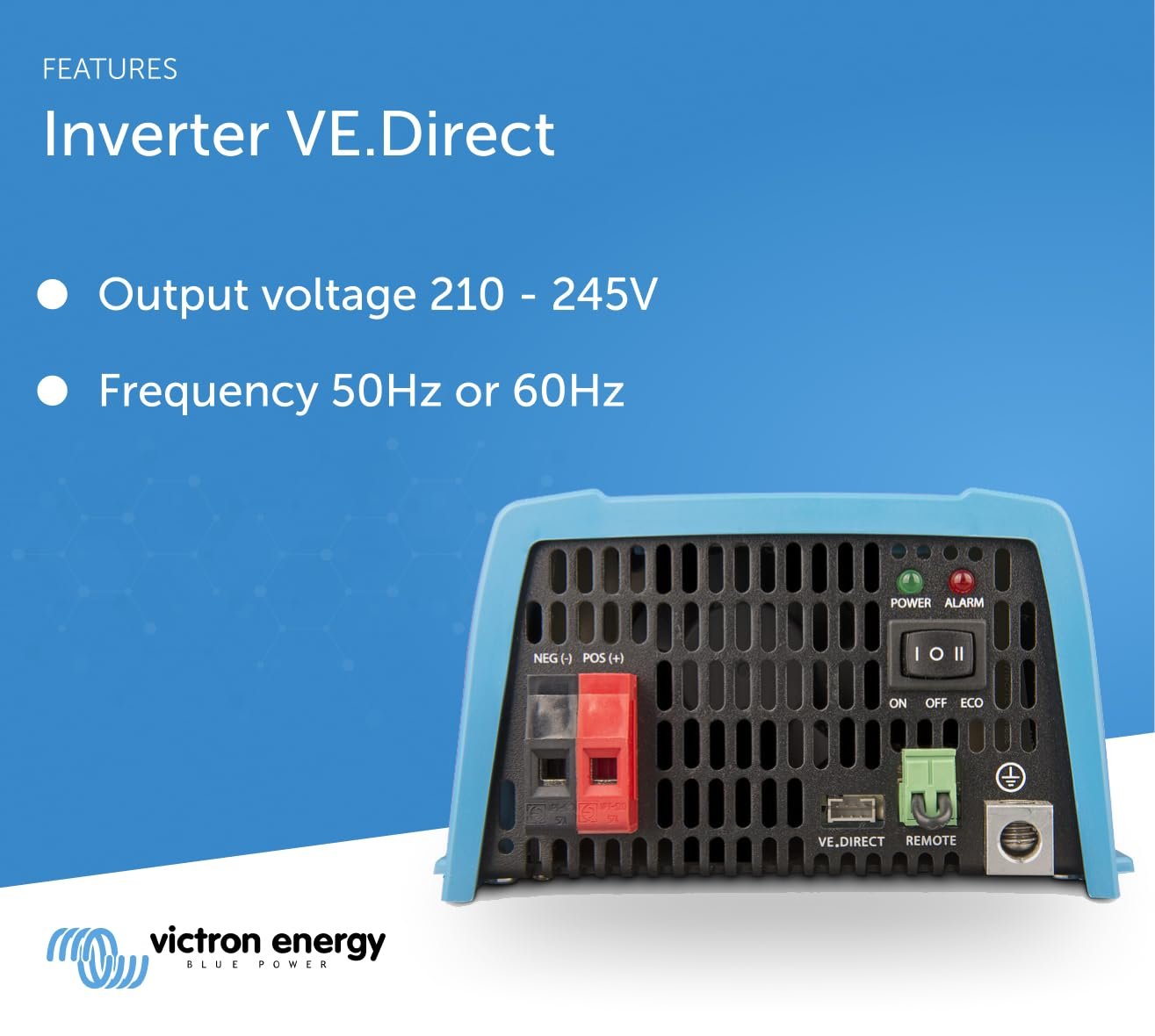 Victron Energy 120V AC Pure Sine Wave Inverter, NEMA 5-15R