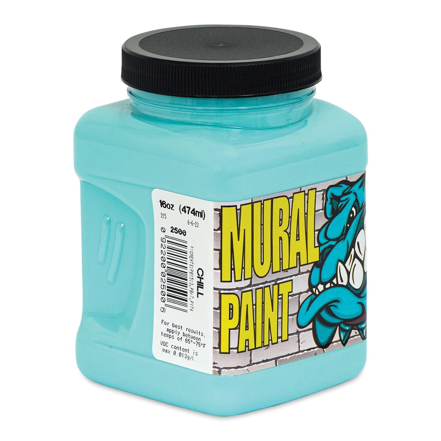 Chroma Acrylic Mural Paint for Interior and Exterior Murals - Lightfast, Mixable, Hard-Wearing Vibrant Pigment, 16 oz Chill (2500)