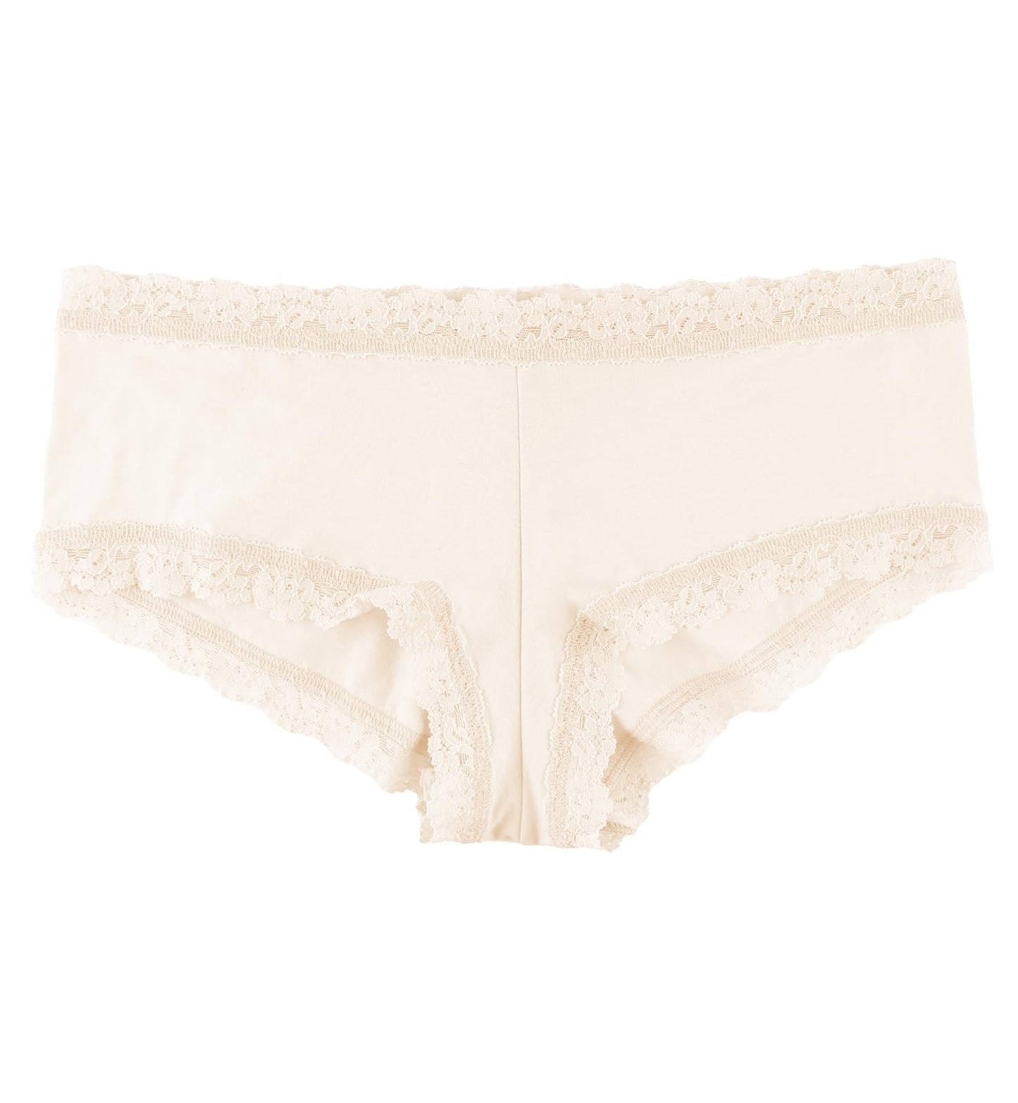 hanky panky Women's Rolled Organic Cotton Boyshort with Lace