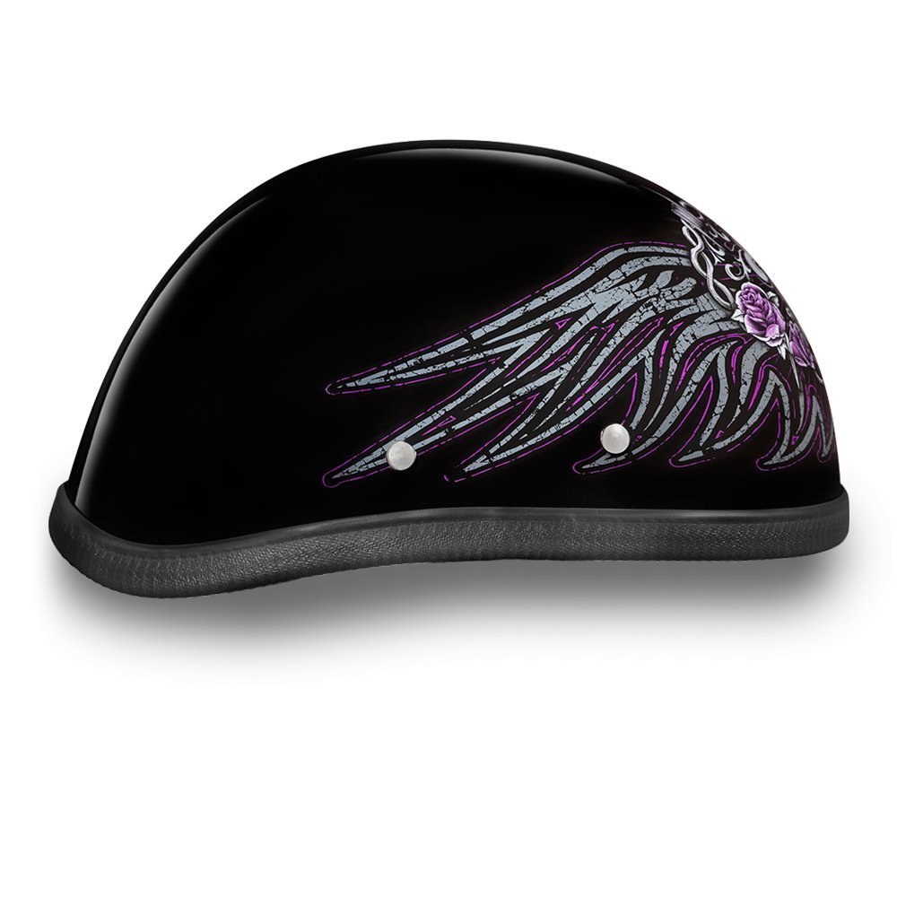 Daytona Helmets Graphics Bicycle Helmets for Men - Novelty Half Helmet with Breathable Liner - Retro Skull Cap – Eagle Headgear with Head Wrap