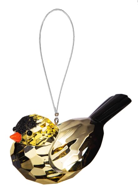 Ganz Crystal Expressions Gold Finch Bird Ornament ACRY-1077