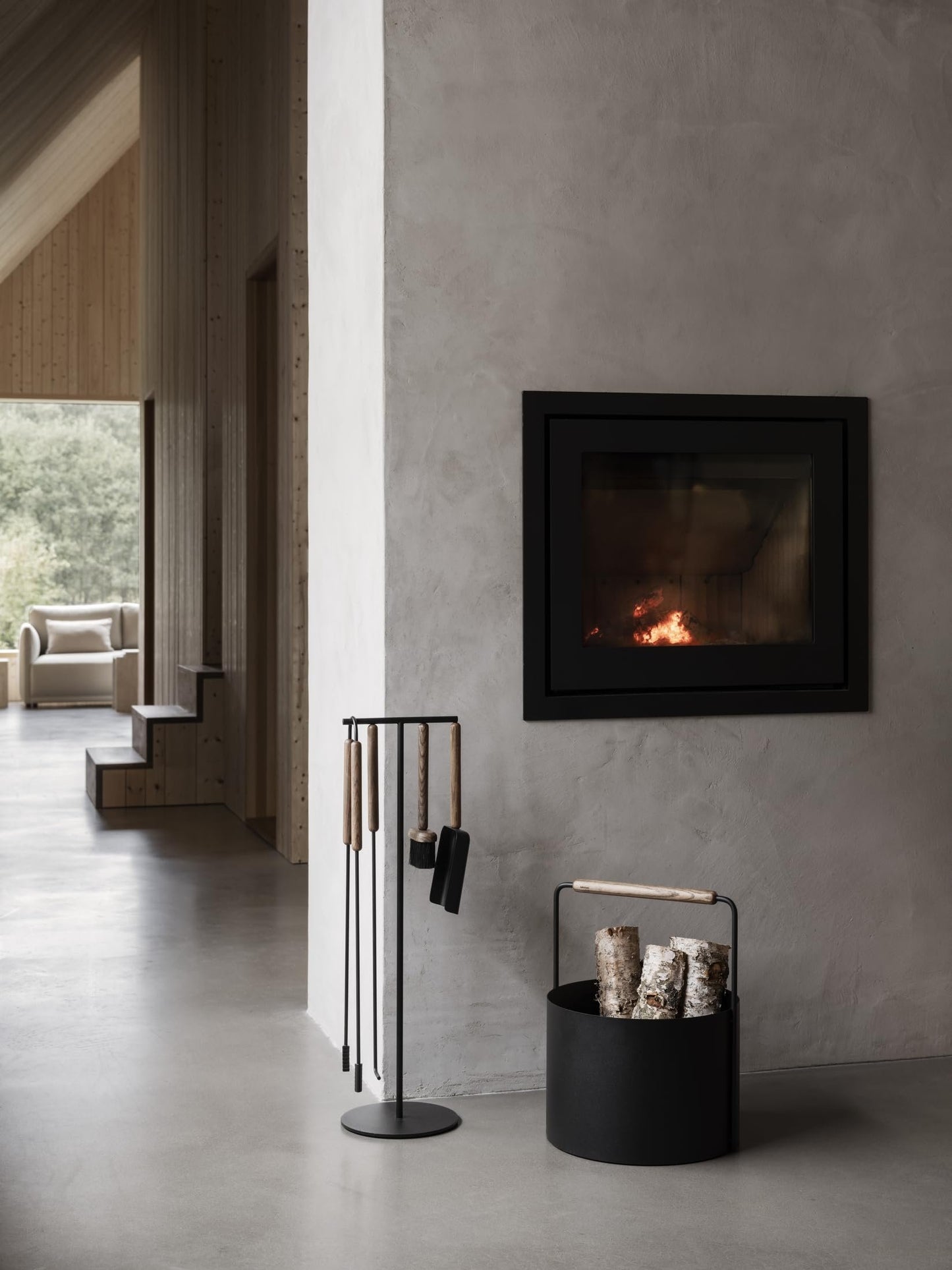 Blomus Ashi Fireplace Tool Set 5 Pieces