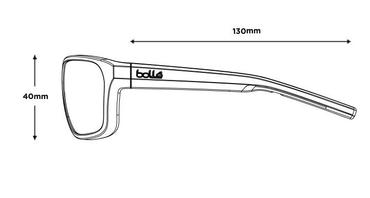 bollé BS022004 Strix Sunglasses, Black Crystal Matte - HD Polarized Brown Pink,Small