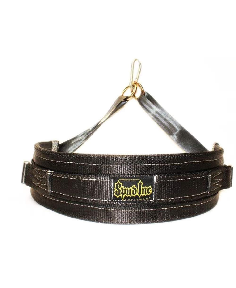 Spud Inc Belt Squat Belt Large Adjustable Black Belt for Weight Lifting Strength Training and Power Lifting