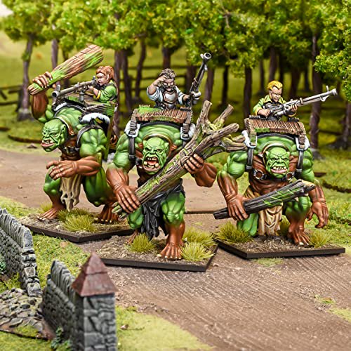 Mantic Games Kings of War 3E: Halfling - Forest Troll Gunners Regiment