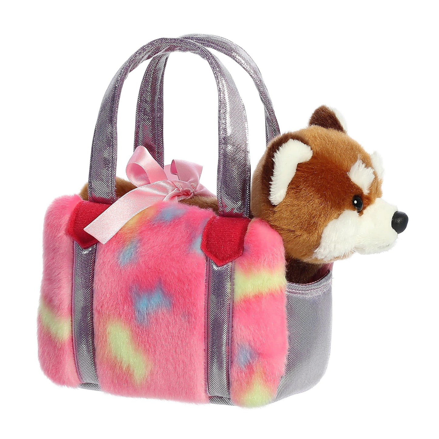 Aurora® Fashionable Fancy Pals™ Jellyroll Red Panda™ Stuffed Animal - On-The-go Companions - Stylish Accessories - Brown 6.5 Inches