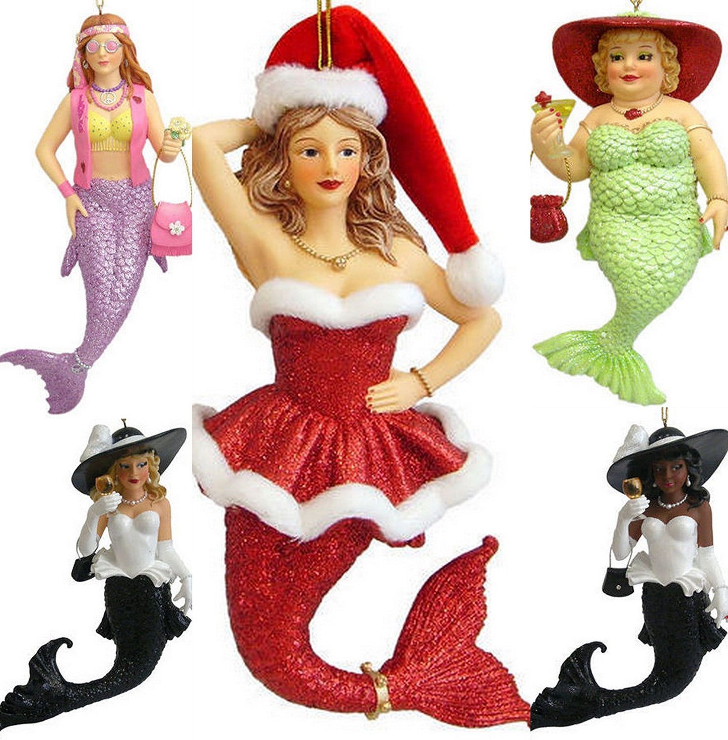 December Diamonds Mermaid Ornament Miss Margarita III Green