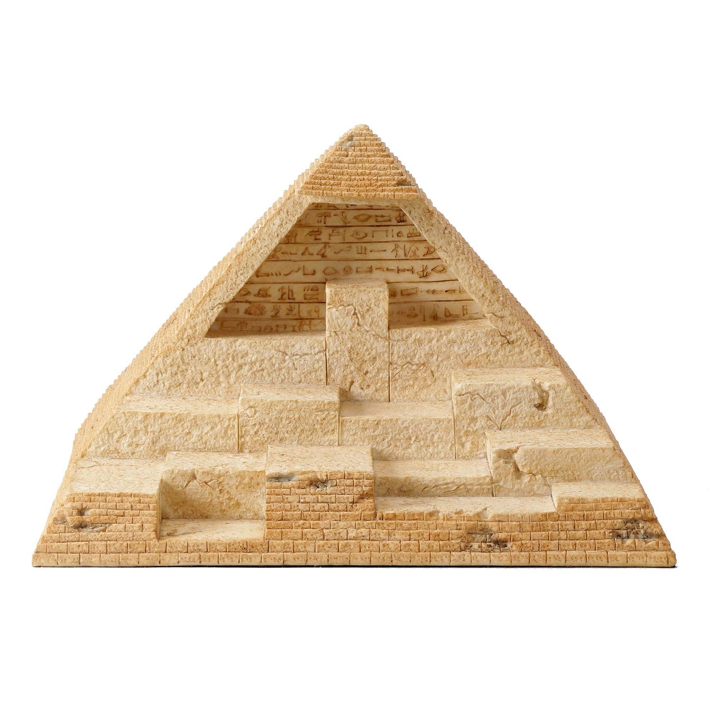 Veronese Design 11 inch Pyramid Display Stand for Egyptian Gods Miniature Collectible Figurines Hand Painted Resin Miniature Diorama