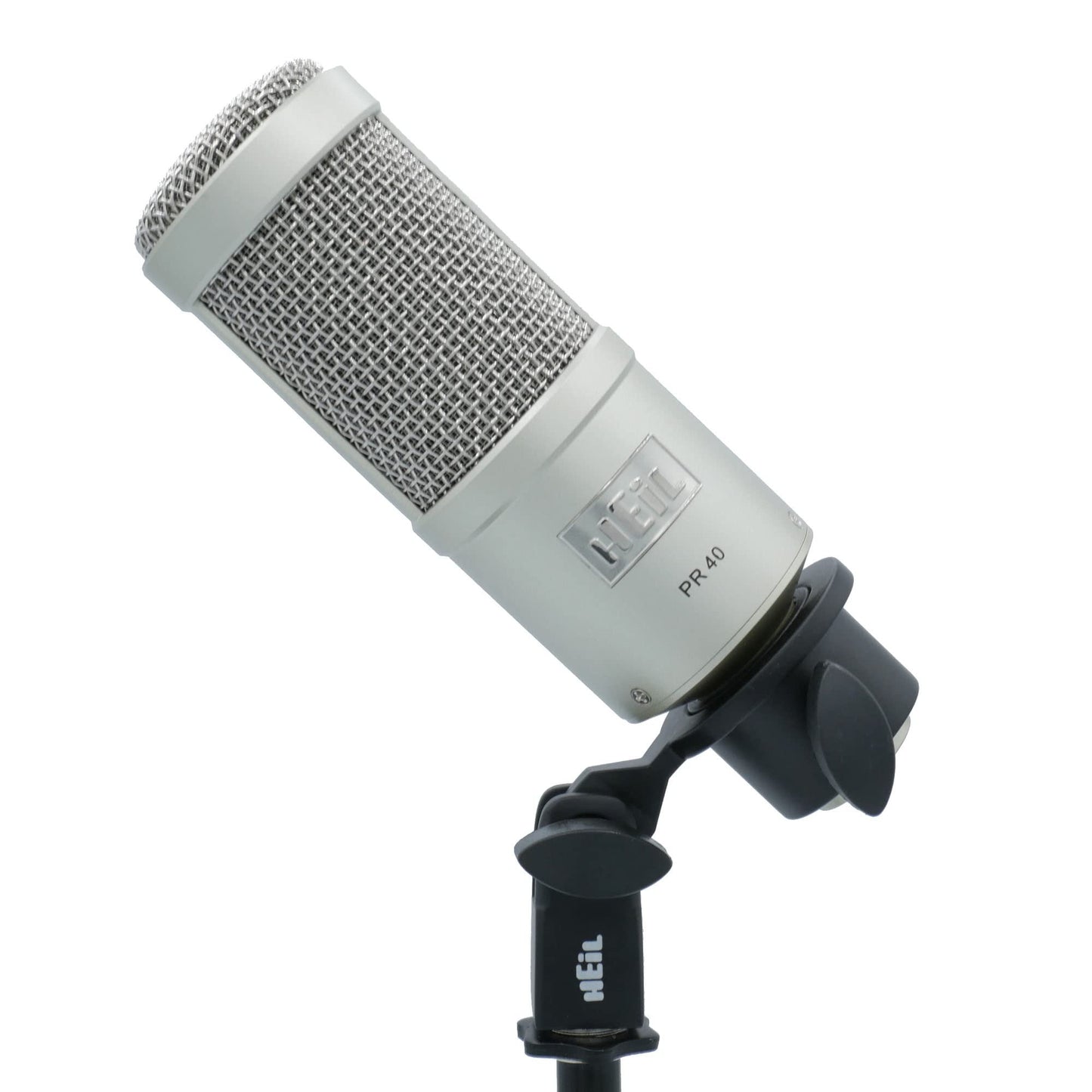 Heil PR 40 Dynamic Microphone for Streaming, Podcast, Recording, and Broadcast, XLR Microphone for Live Music, Wide Frequency Response, Smooth Sound, Superior Rear Noise Rejection, Durable