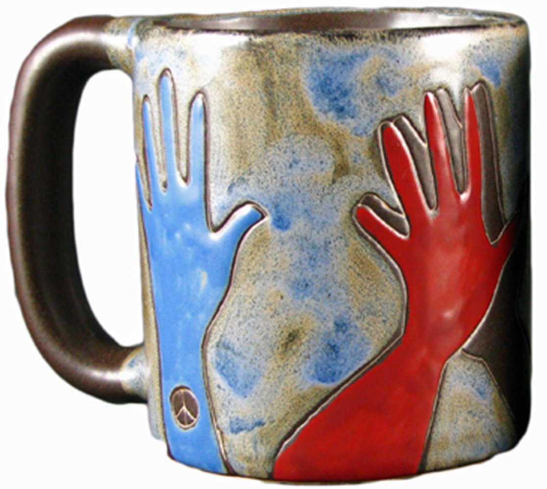 Mara Stoneware Mug - Peace Sign - 16 oz