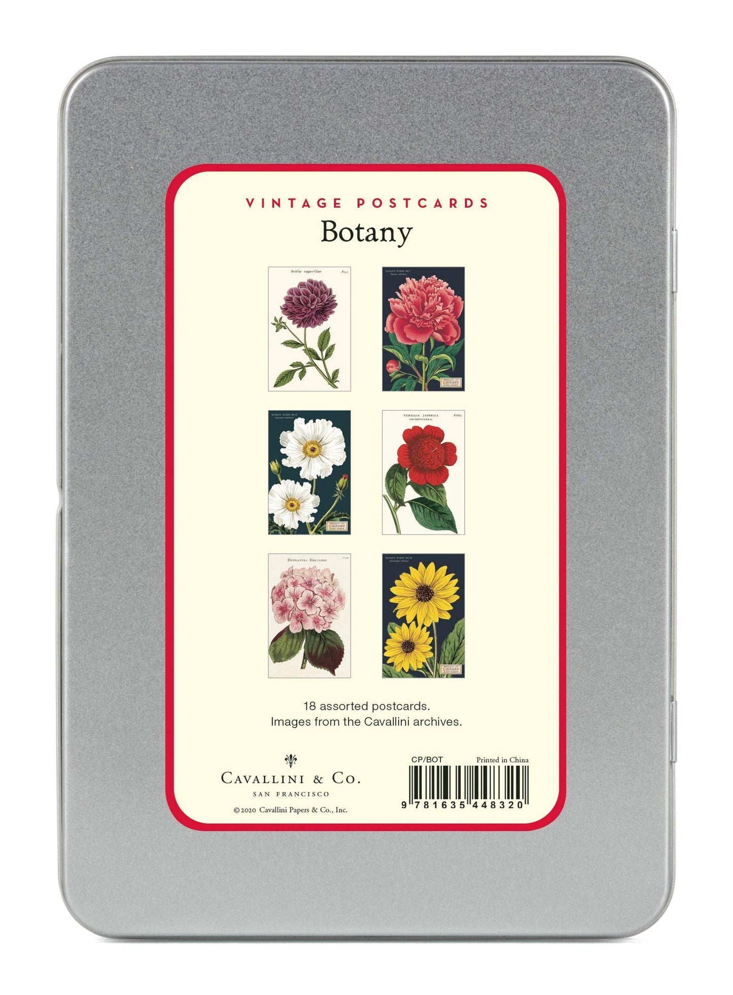 Cavallini & Co. Botany Vintage Postcard Set