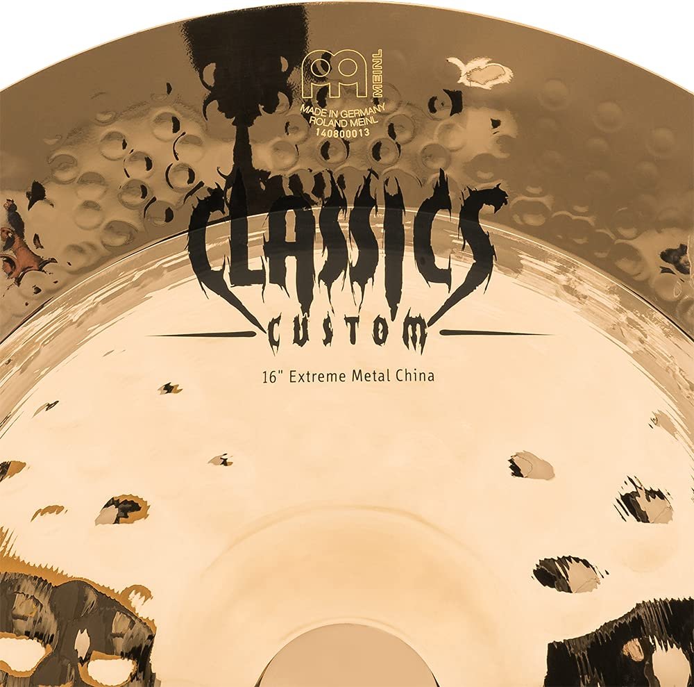 Meinl 18" China Cymbal - Classics Custom Extreme Metal - Made in Germany, 2-YEAR WARRANTY (CC18EMCH-B)