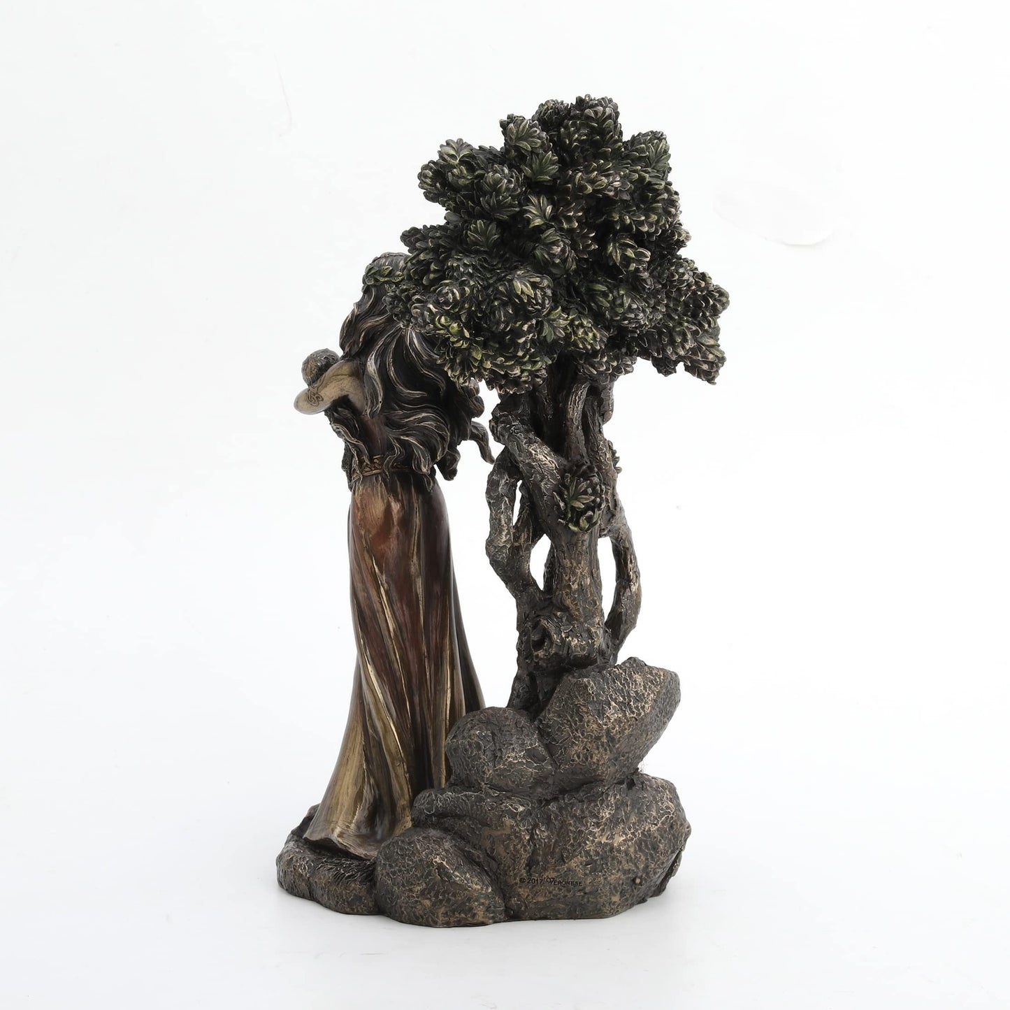 Danu Irish Triple Goddess of The Tuatha De Danann Bronze Finish Statue