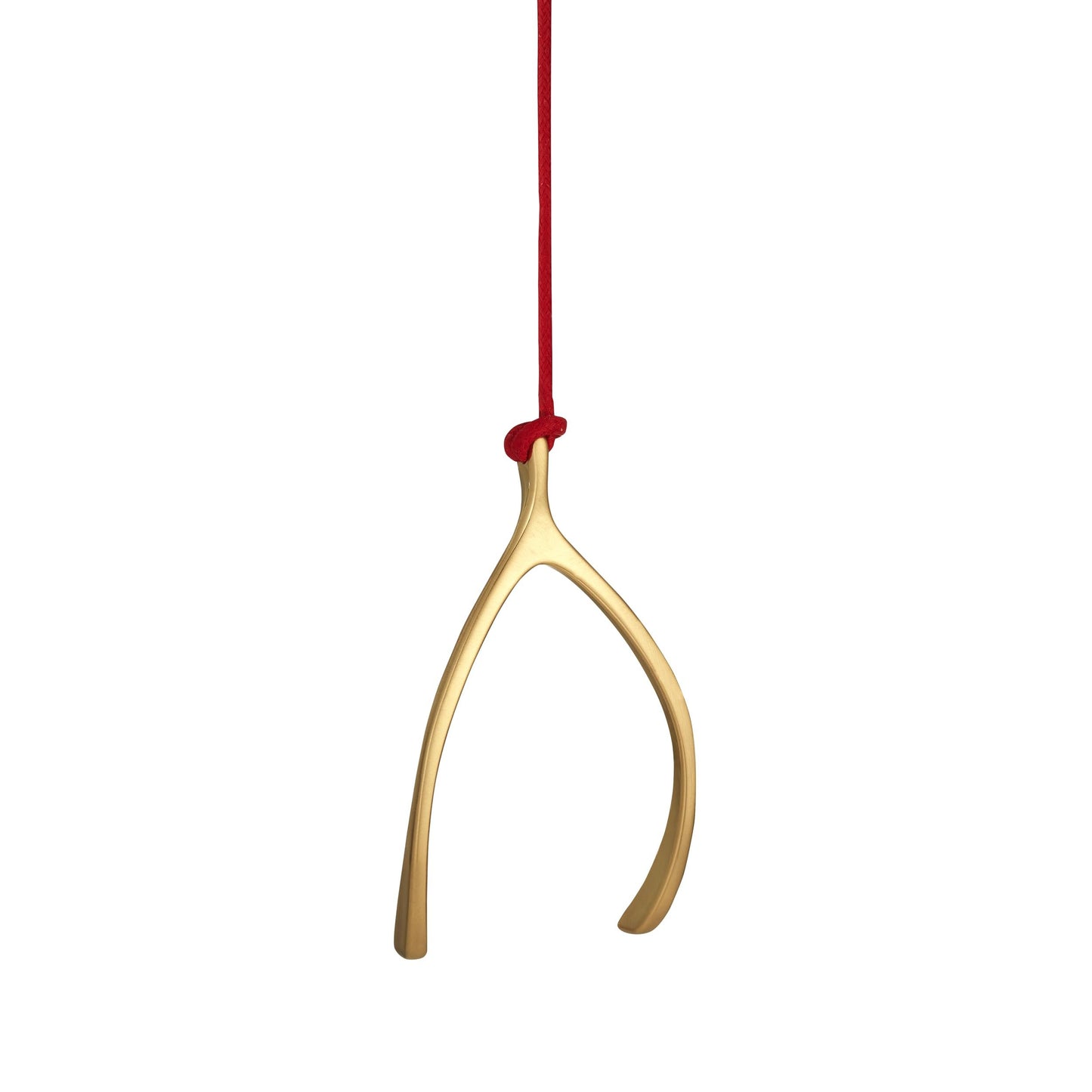 Waterford Christmas Wishbone Golden Ornament
