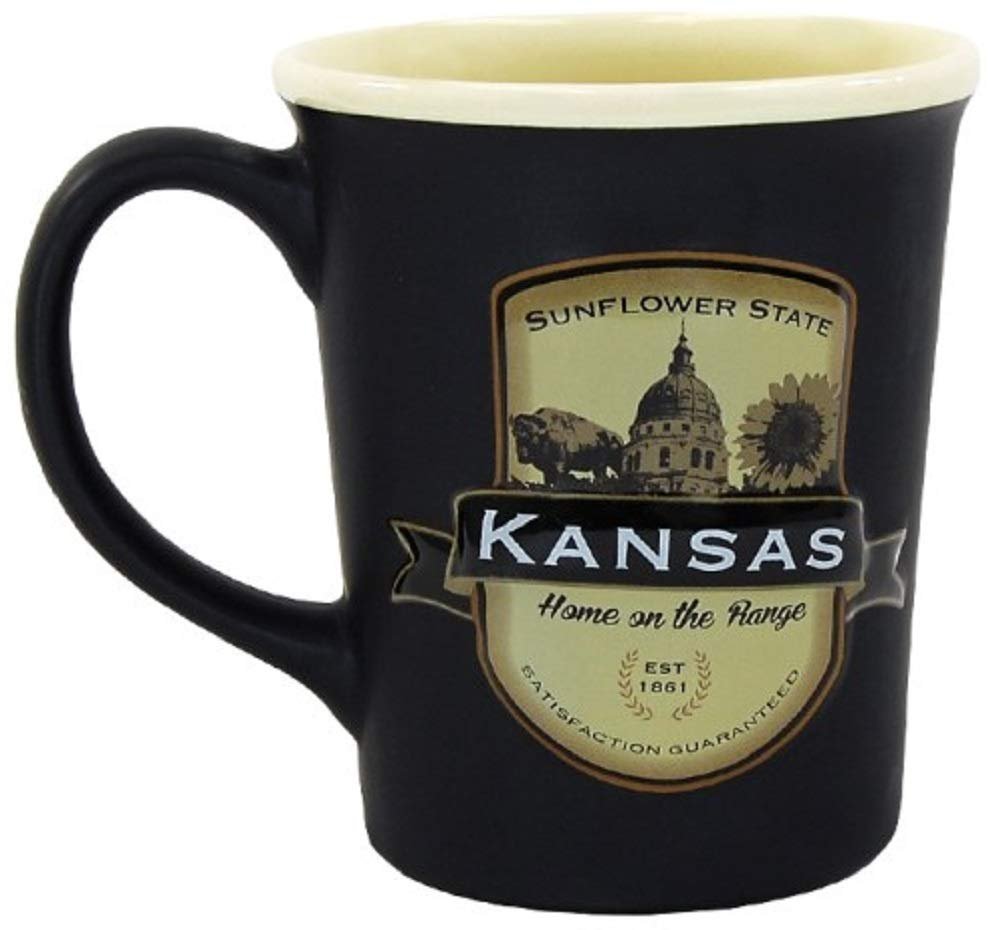 Americaware Kansas 18oz. Emblem Coffee Mug
