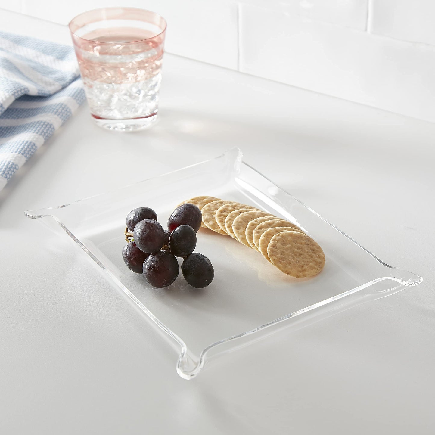 Huang Acrylic Clear Elegant Valet Tray