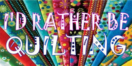 I'd Rather Be Quilting Photo License Plate