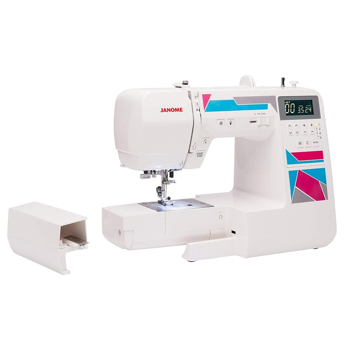 Janome MOD-30 Computerized Sewing Machine with 30 Built-In Stitches, 3 One-Step Buttonholes, Drop Feed and Accessories