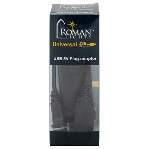 Roman USB UL Plug Adaptor Indoor/Outdoor IP44 5V