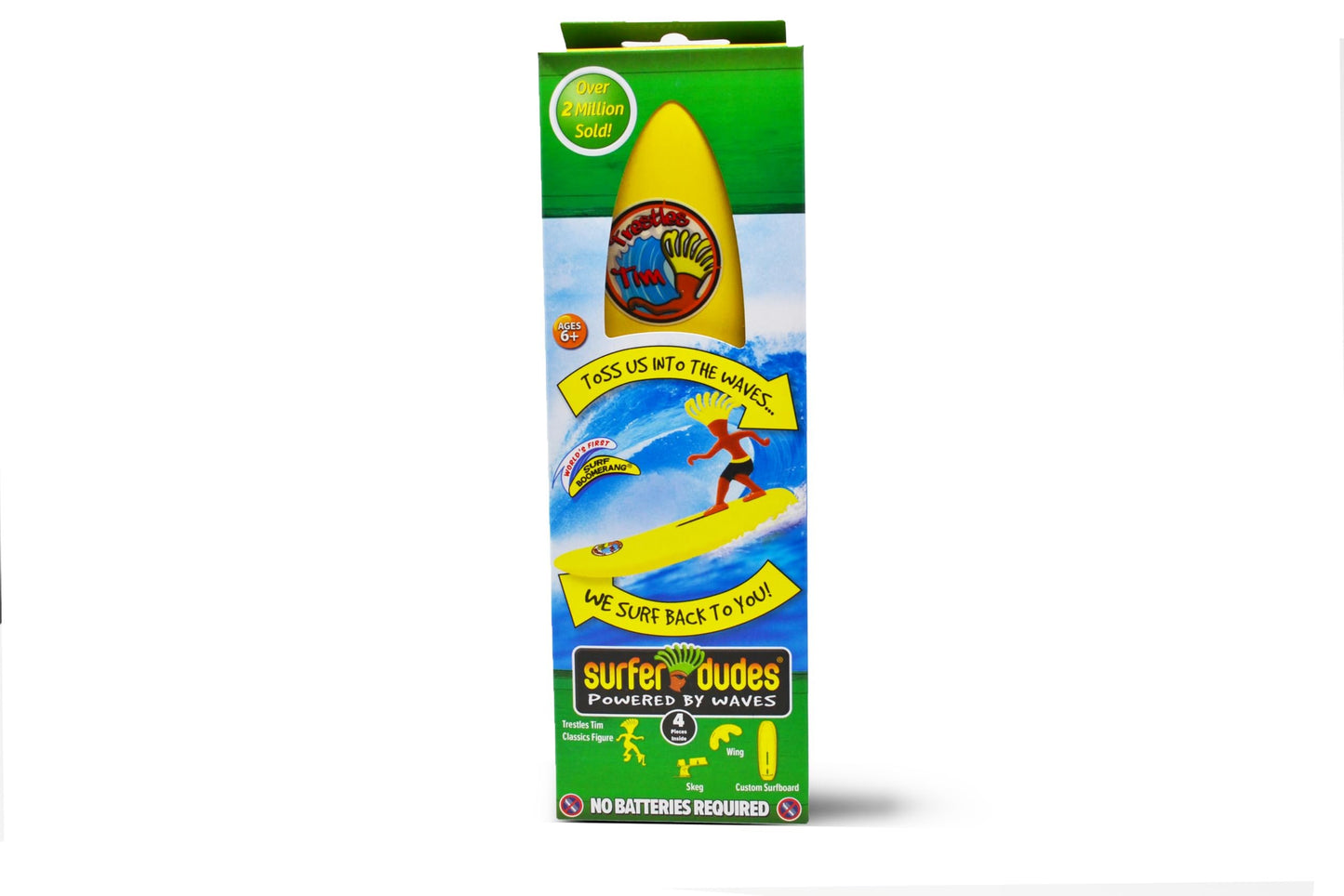 Surfer Dudes Classics Wave Powered Mini-Surfer and Surfboard Toy