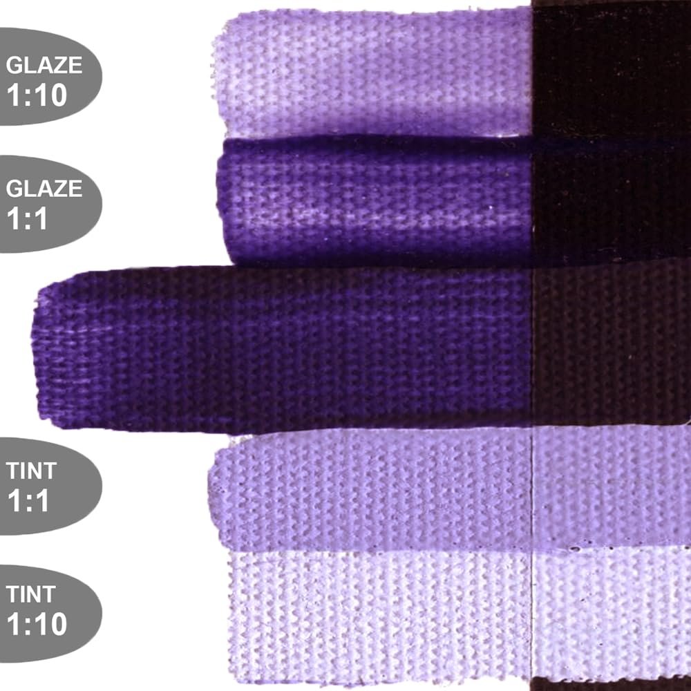 OPEN Slow-Drying Acrylics by GOLDEN, Violet and Blue, Professional Acrylic Paint