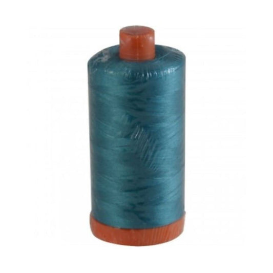 Aurifil 4182 Medium Turquoise Cotton Thread, Quilt,Sewing, 50 Wt. Mako,1422 Yds.