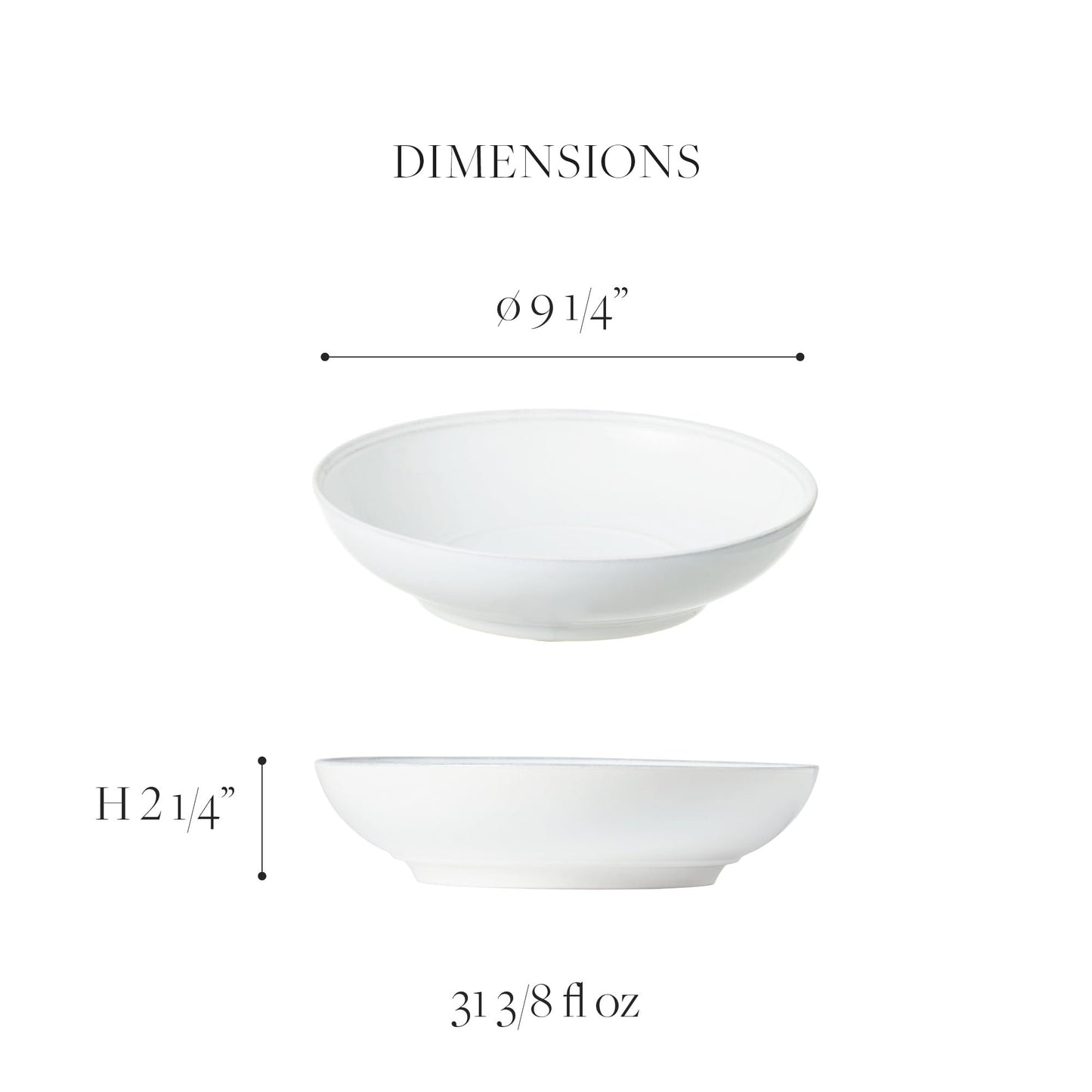 Costa Nova Ceramic Stoneware Soup & Pasta Bowl - Friso Collection, White | Microwave & Dishwasher Safe Dinnerware | Food Safe Glazing | Restaurant Quality Tableware