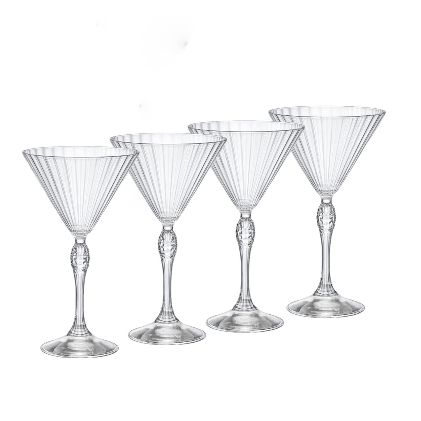 Bormioli Rocco America '20s 4.75 oz. Nick & Nora Martini Glasses, Clear, Set of 4