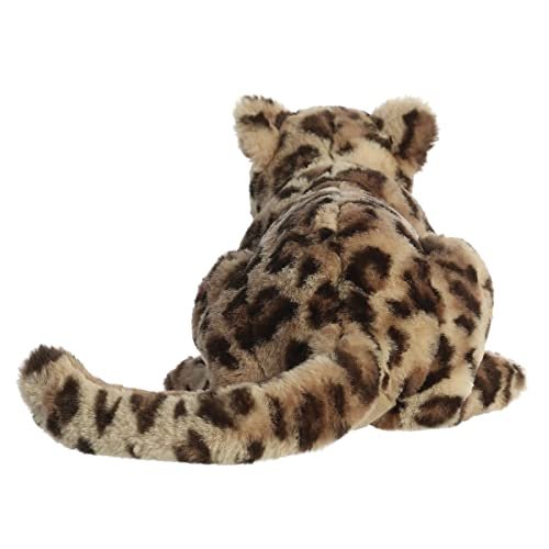 Aurora® Exquisite Luxe Boutique™ JIRA Jaguar™ Stuffed Animal - Luxurious Elegance - Sensory Delight - Brown 20 Inches