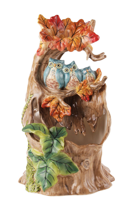 Blue Sky Ceramic Owl Family Fountain, 8 x 8 x 13,13123