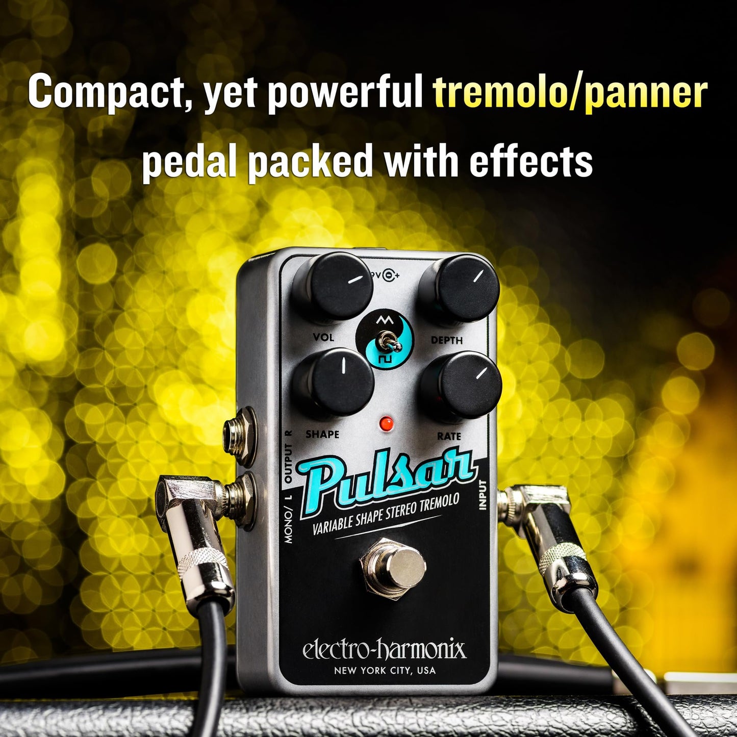 Electro-Harmonix Nano Pulsar Variable Shape Stereo Tremolo Pedal