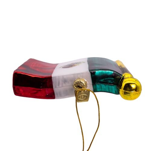 Kurt Adler 4.5-inch Noble Gems™ Mexican Flag Ornament