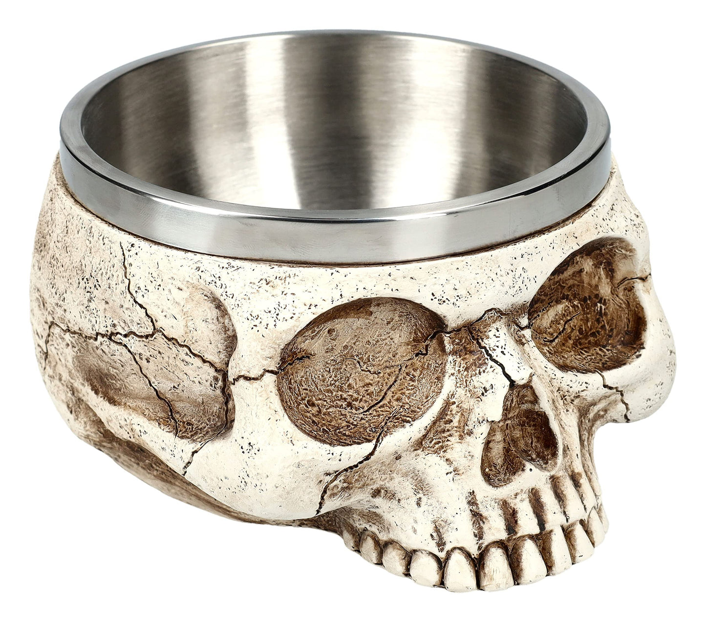 Pacific Giftware Skull Smugdge Bowl, 5.5-inch Length, Resin