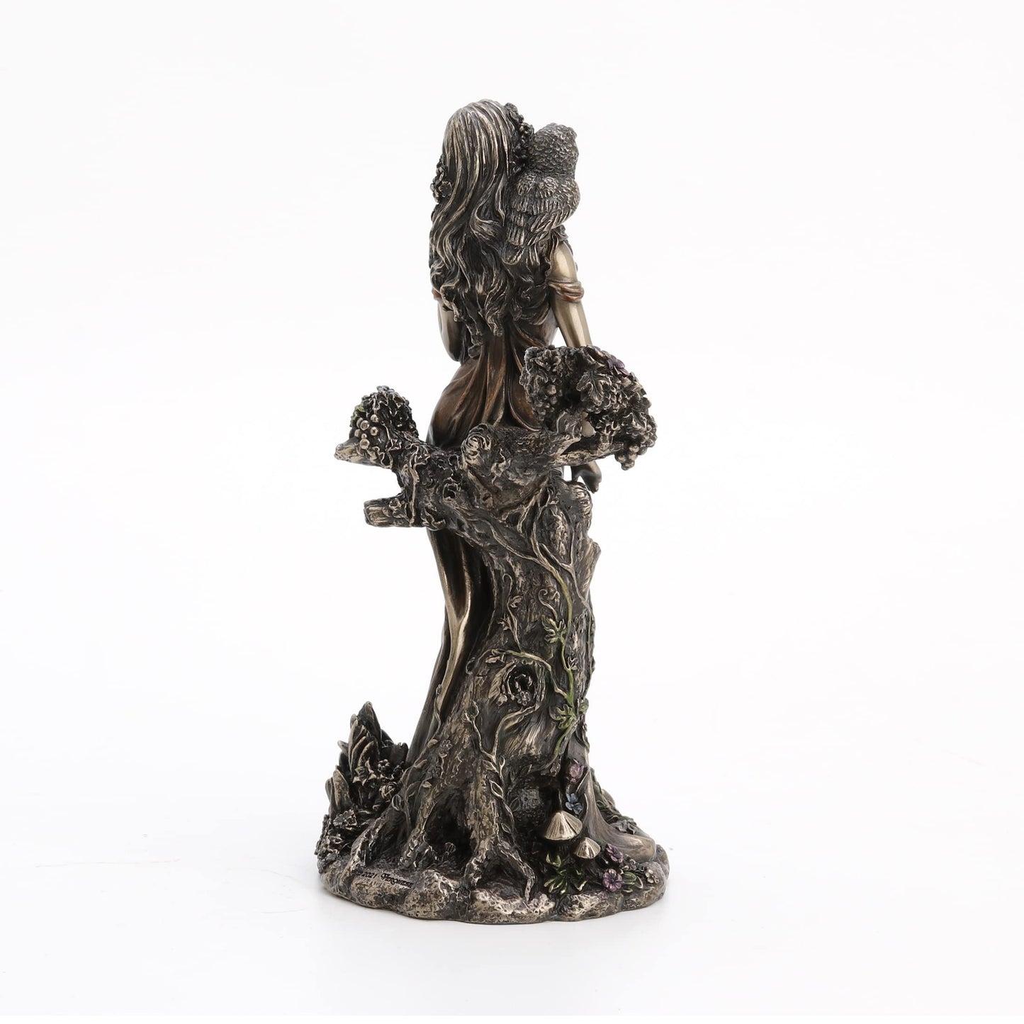 Veronese Design Blodeuwedd Celtic Goddess of Spring and Flowers Cold Cast Resin Antique Bronze Finish Statue