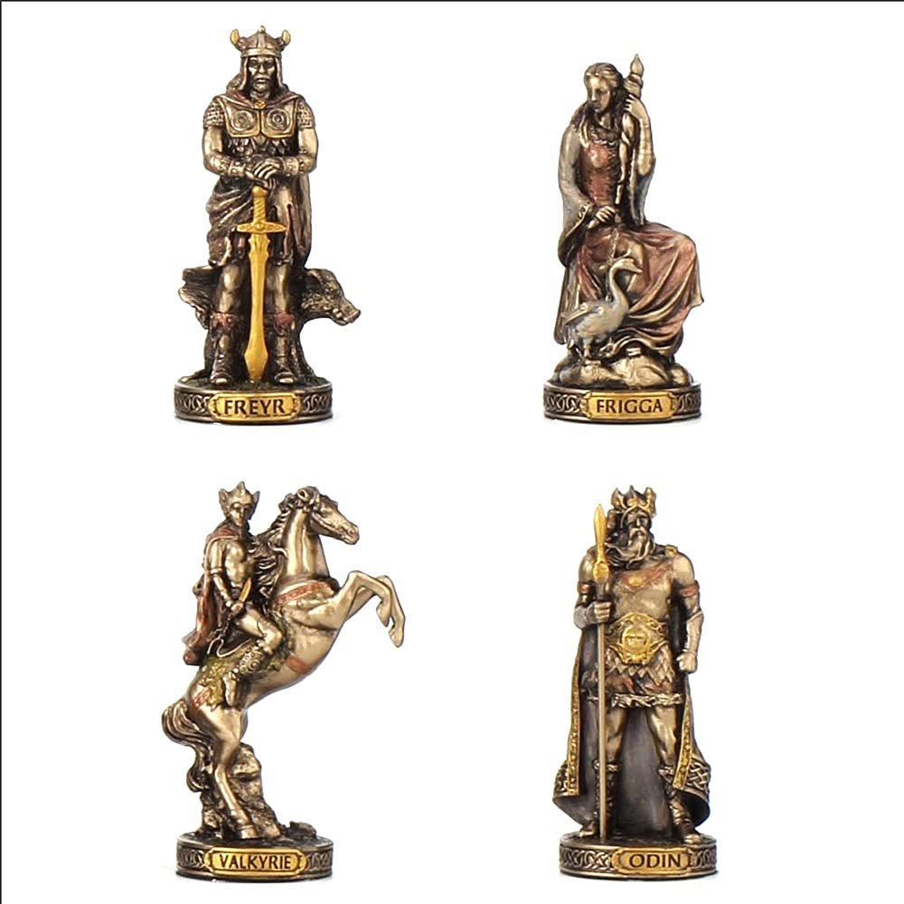 Veronese Design 3.5 Inch Nordic Gods Viking Miniature Polyresin Hand Painted Sculpture Figurine