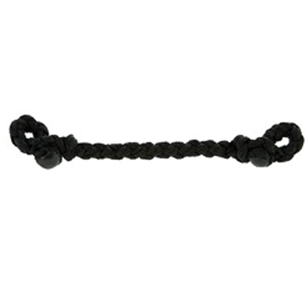 HILASON Slobber Bar Curb Strap Nylon Braid Western Tack Black