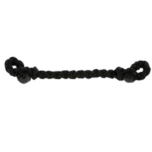HILASON Slobber Bar Curb Strap Nylon Braid Western Tack Black