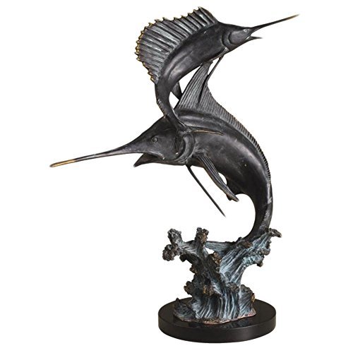 SPI Home Two Bills Marlin and Sailfish Figurine