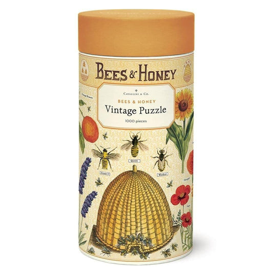 Cavallini Papers & Co. Bees & Honey 1,000 Piece Puzzle, Multi