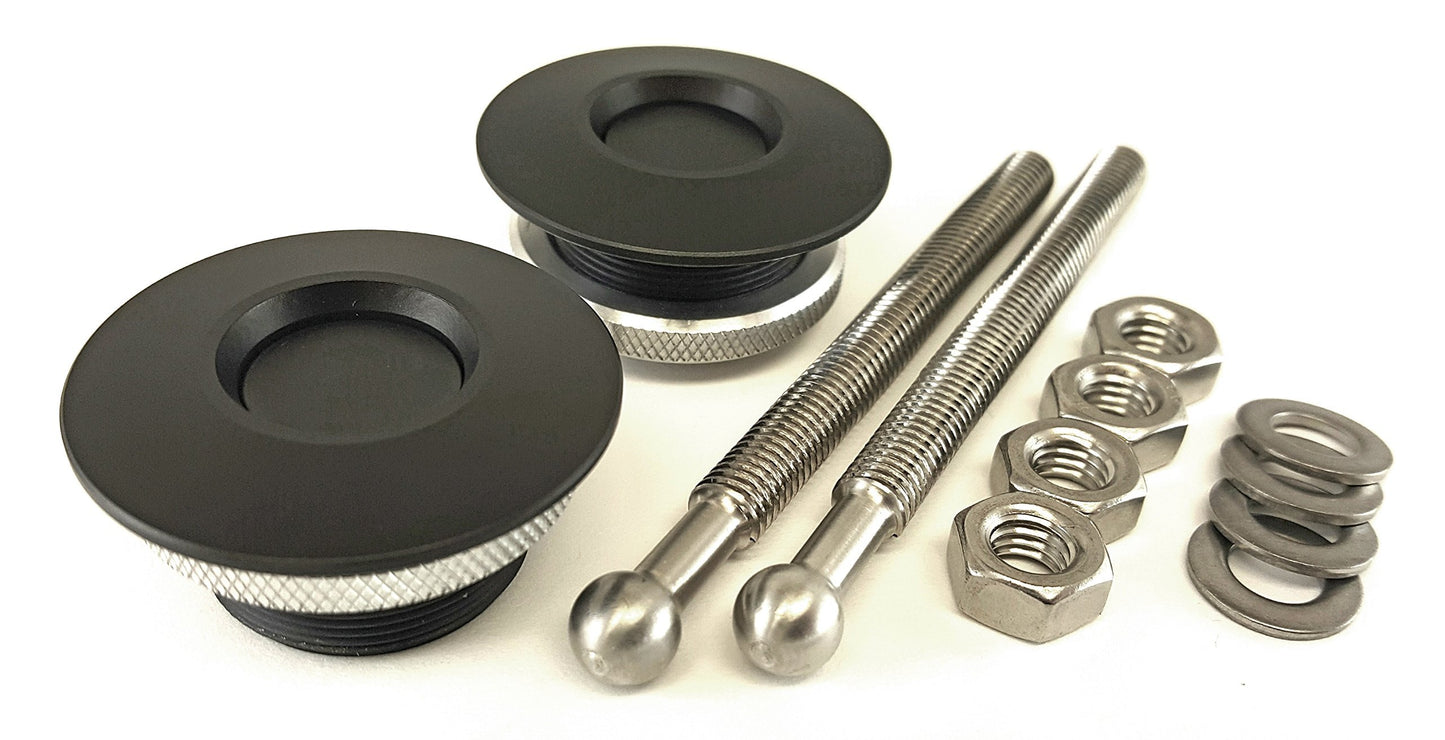 Quik-Latch QL-38-LP/BP Hood Pin Kit (Black Cerakote)