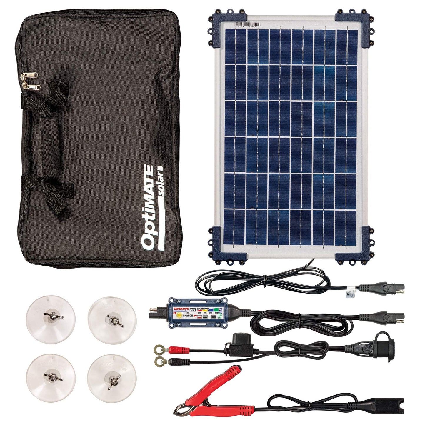Optimate Solar Duo 40W, TM522-D4, 6-Step 12V / 12.8V 3.3A Weatherproof Solar Battery Saving Charger & maintainer