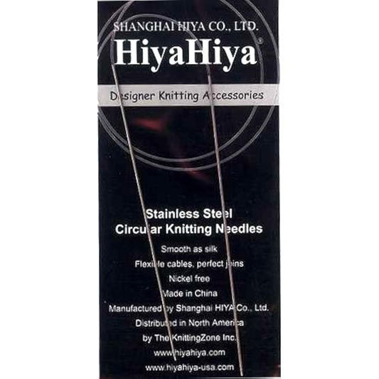 HiyaHiya Circular 16 inch (41cm) Steel Knitting Needles Size US 4 (3.5mm) HISTCIR16-4