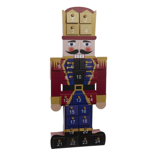 Kurt Adler 17.3-inch Wooden Nutcracker Advent Calendar