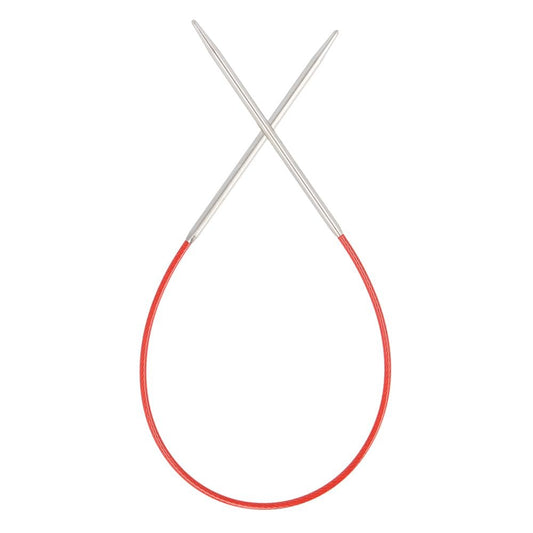 '9'' (23cm) ChiaoGoo Red (Stainless Steel) Circular Knitting Needles'