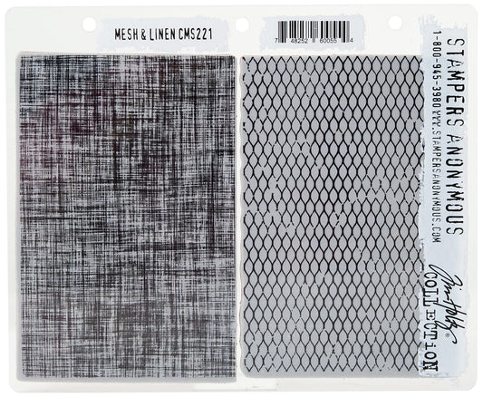 Stampers Anonymous_AGW ''Dots and Floral'' Cling Mounted Stamp, Grey'